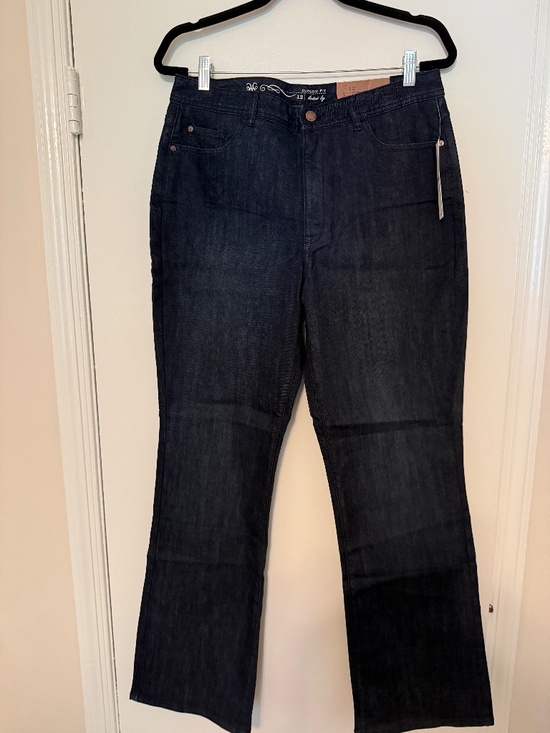 Coldwater Creek Denim - NWT Coldwater Creek Classic Fit Booted Leg Dark Wash Jeans size 12